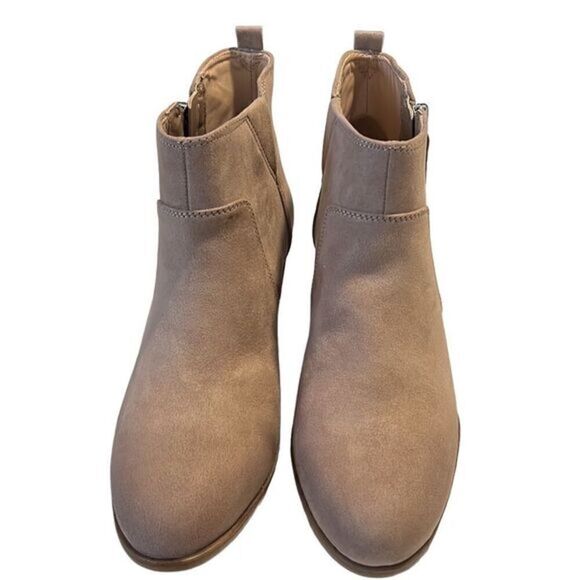 Dr Scholl’s Lawless Toast Taupe Odor Control Suede Ankle Booties Size 7.5 NIB - Picture 7 of 13